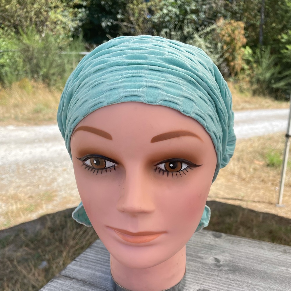 Turquoise Chemo Beanies cancer and alopecia cap beanie New